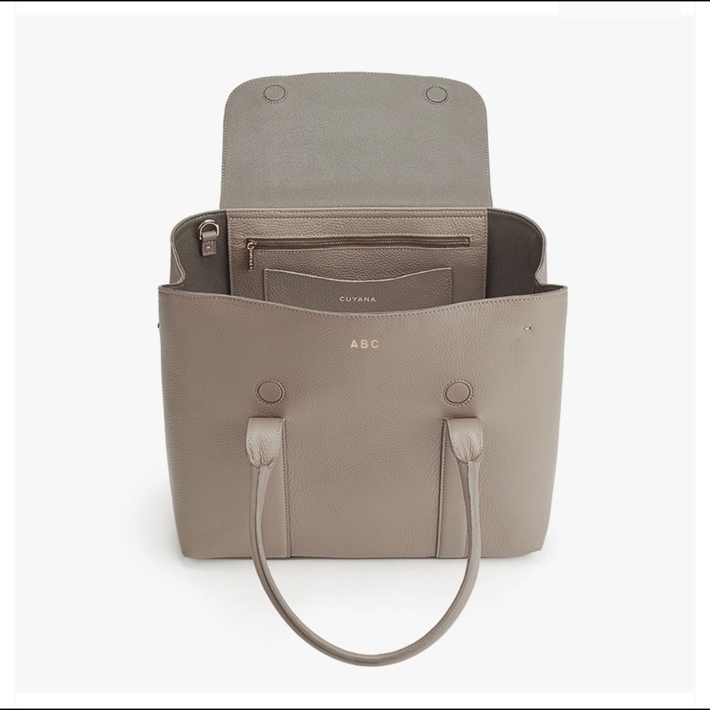 Cuyuna Trapeze Satchel in Stone